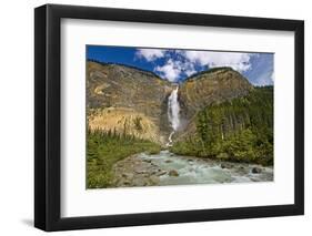 Canada, British Columbia, Yoho National Park. Takakkaw Falls and Kicking Horse River.-Jaynes Gallery-Framed Photographic Print