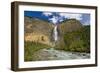 Canada, British Columbia, Yoho National Park. Takakkaw Falls and Kicking Horse River.-Jaynes Gallery-Framed Photographic Print