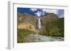 Canada, British Columbia, Yoho National Park. Takakkaw Falls and Kicking Horse River.-Jaynes Gallery-Framed Photographic Print