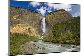 Canada, British Columbia, Yoho National Park. Takakkaw Falls and Kicking Horse River.-Jaynes Gallery-Mounted Photographic Print