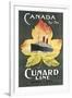 Canada by the Cunard Line Poster-null-Framed Art Print