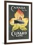 Canada by the Cunard Line Poster-null-Framed Art Print