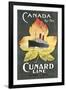 Canada by the Cunard Line Poster-null-Framed Art Print