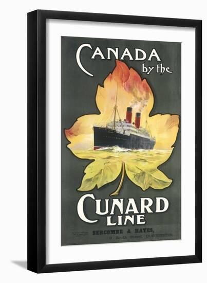 Canada by the Cunard Line Poster-null-Framed Art Print
