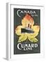 Canada by the Cunard Line Poster-null-Framed Art Print