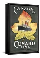 Canada by the Cunard Line Poster-null-Framed Stretched Canvas