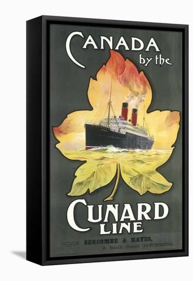 Canada by the Cunard Line Poster-null-Framed Stretched Canvas