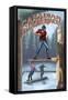 Canada, Canadian Lumberjacks-Lantern Press-Framed Stretched Canvas