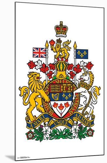 CANADA - COAT OF ARMS-null-Mounted Poster