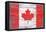 Canada Country Flag - Barnwood Painting-Lantern Press-Framed Stretched Canvas