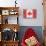 Canada Country Flag - Barnwood Painting-Lantern Press-Stretched Canvas displayed on a wall