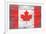 Canada Country Flag - Barnwood Painting-Lantern Press-Framed Premium Giclee Print