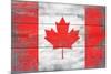 Canada Country Flag - Barnwood Painting-Lantern Press-Mounted Premium Giclee Print