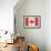Canada Country Flag - Barnwood Painting-Lantern Press-Framed Art Print displayed on a wall