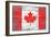 Canada Country Flag - Barnwood Painting-Lantern Press-Framed Art Print