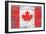 Canada Country Flag - Barnwood Painting-Lantern Press-Framed Art Print