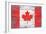 Canada Country Flag - Barnwood Painting-Lantern Press-Framed Art Print