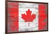 Canada Country Flag - Barnwood Painting-Lantern Press-Framed Art Print