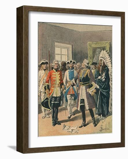 Canada: Defiant French-Louis Charles Bombled-Framed Art Print