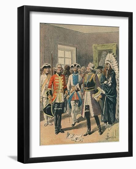 Canada: Defiant French-Louis Charles Bombled-Framed Art Print