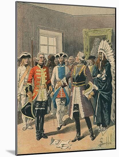 Canada: Defiant French-Louis Charles Bombled-Mounted Art Print