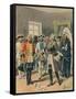 Canada: Defiant French-Louis Charles Bombled-Framed Stretched Canvas