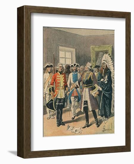 Canada: Defiant French-Louis Charles Bombled-Framed Art Print