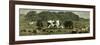 Canada Farm Life Cattle Grazing in Newly Cleared Pasture 1880-null-Framed Giclee Print