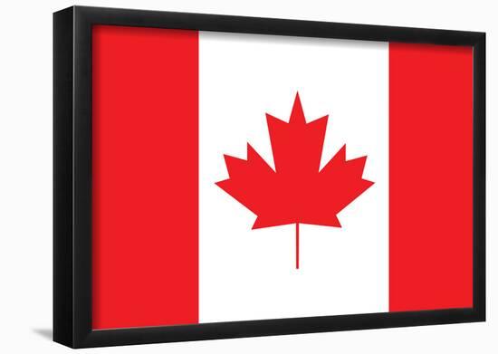 Canada Flag Art Print Poster-null-Framed Poster