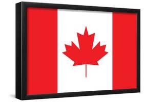 Canada Flag Art Print Poster-null-Framed Poster