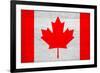 Canada Flag Design with Wood Patterning - Flags of the World Series-Philippe Hugonnard-Framed Art Print