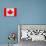 Canada Flag Design with Wood Patterning - Flags of the World Series-Philippe Hugonnard-Art Print displayed on a wall