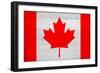 Canada Flag Design with Wood Patterning - Flags of the World Series-Philippe Hugonnard-Framed Art Print