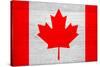 Canada Flag Design with Wood Patterning - Flags of the World Series-Philippe Hugonnard-Stretched Canvas