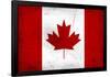 Canada Flag Distressed Art Print Poster-null-Framed Poster