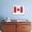 Canada Flag-ekler-Framed Art Print displayed on a wall