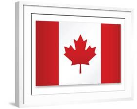 Canada Flag-ekler-Framed Art Print