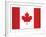 Canada Flag-ekler-Framed Art Print