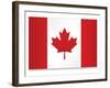 Canada Flag-ekler-Framed Art Print