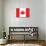 Canada Flag-null-Art Print displayed on a wall