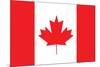 Canada Flag-null-Mounted Art Print