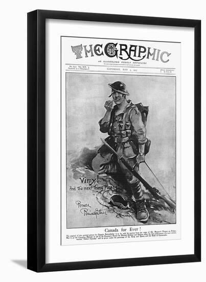 Canada for Ever!-Bruce Bairnsfather-Framed Art Print