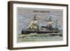 Canada, French Steamship of the Compagnie Generale Transatlantique, 1874-null-Framed Giclee Print