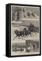 Canada Illustrated, Canadian Pastimes-null-Framed Stretched Canvas