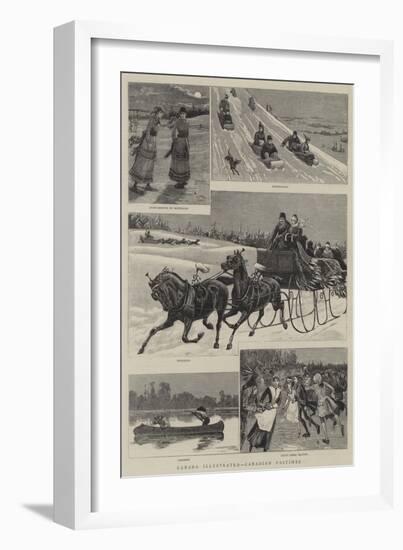 Canada Illustrated, Canadian Pastimes-null-Framed Giclee Print