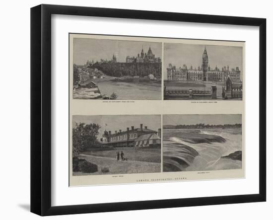 Canada Illustrated, Ottawa-null-Framed Giclee Print