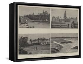 Canada Illustrated, Ottawa-null-Framed Stretched Canvas