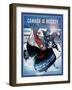 Canada is Hockey-Old Red Truck-Framed Giclee Print