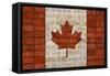 Canada License Plate Flag-Design Turnpike-Framed Stretched Canvas