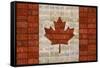 Canada License Plate Flag-Design Turnpike-Framed Stretched Canvas